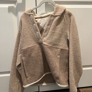 Outdoor Voices Fleece Snap Up Hoodie